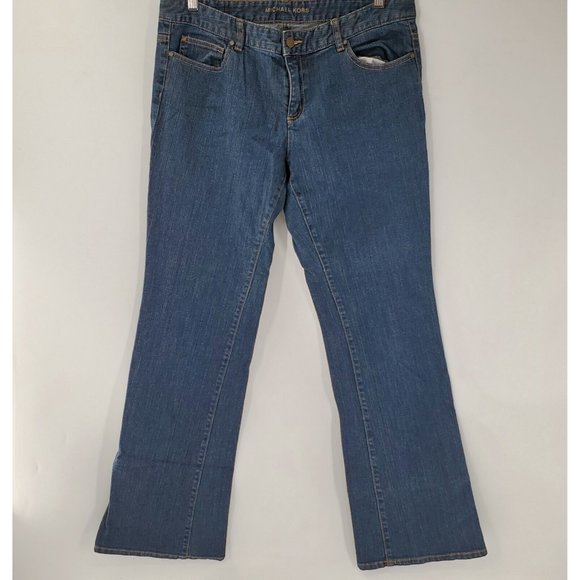 Michael Kors Womens Blue Jeans Size‎ 10 Boot Cut Straight - Picture 1 of 8